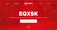 Desktop Screenshot of eqx.sk